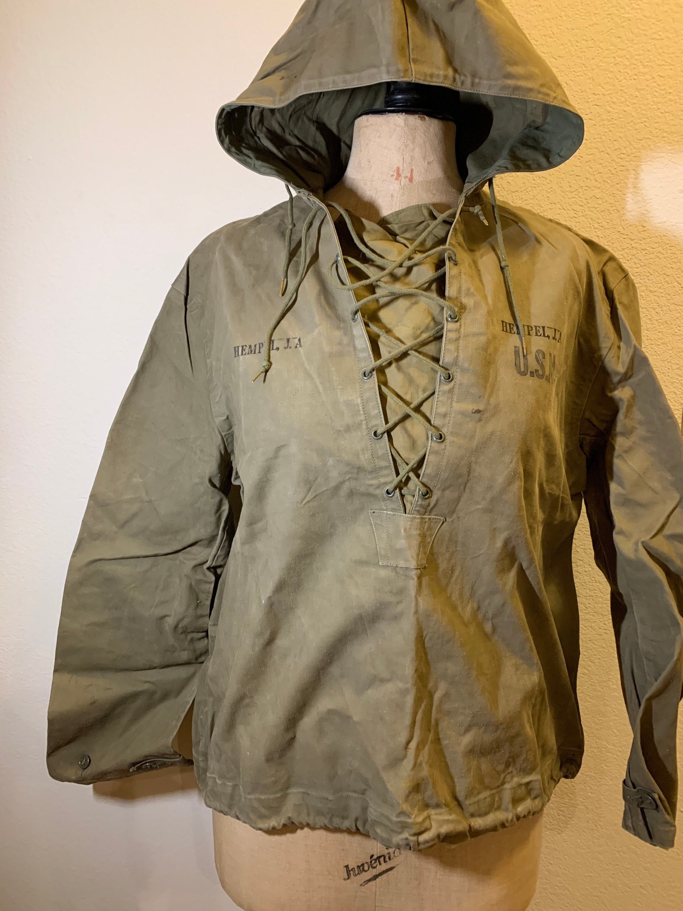 WWII 40s US Navy Anorak Deck Jacket 