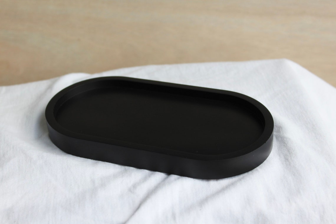 Black trinket tray Etsy