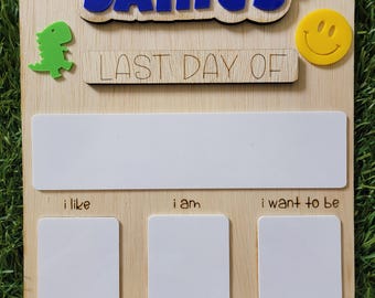 Personalized First Day of School Board: Reusable Photo Prop