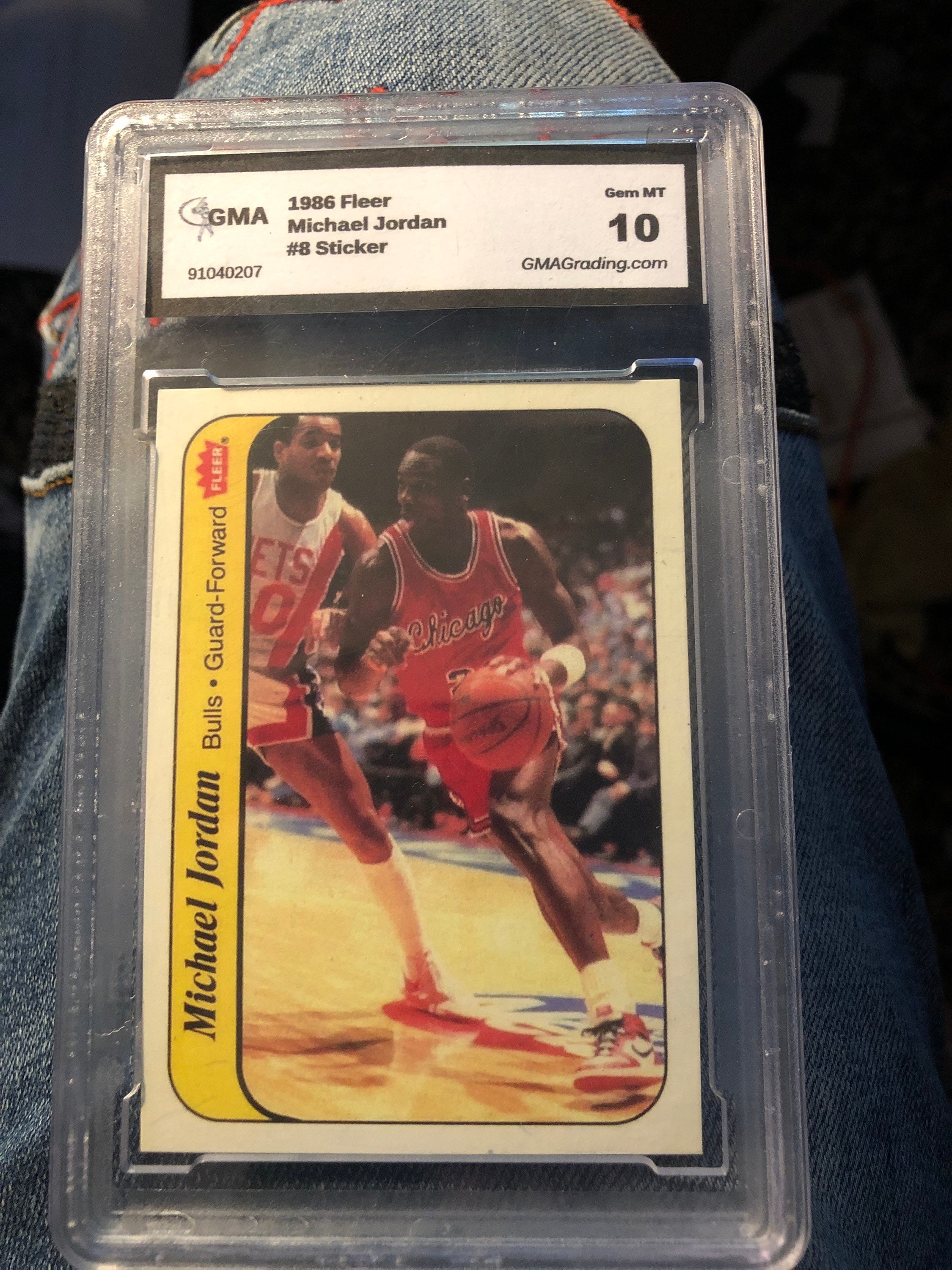michael jordan sticker card value