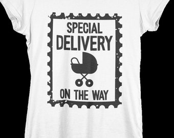 Special Delivery On The Way Shirt, Pregnancy T-Shirt, Pregnancy Announcement Shirt, Maternity Shirt, Pregnancy Reveal, Gift for New Mom