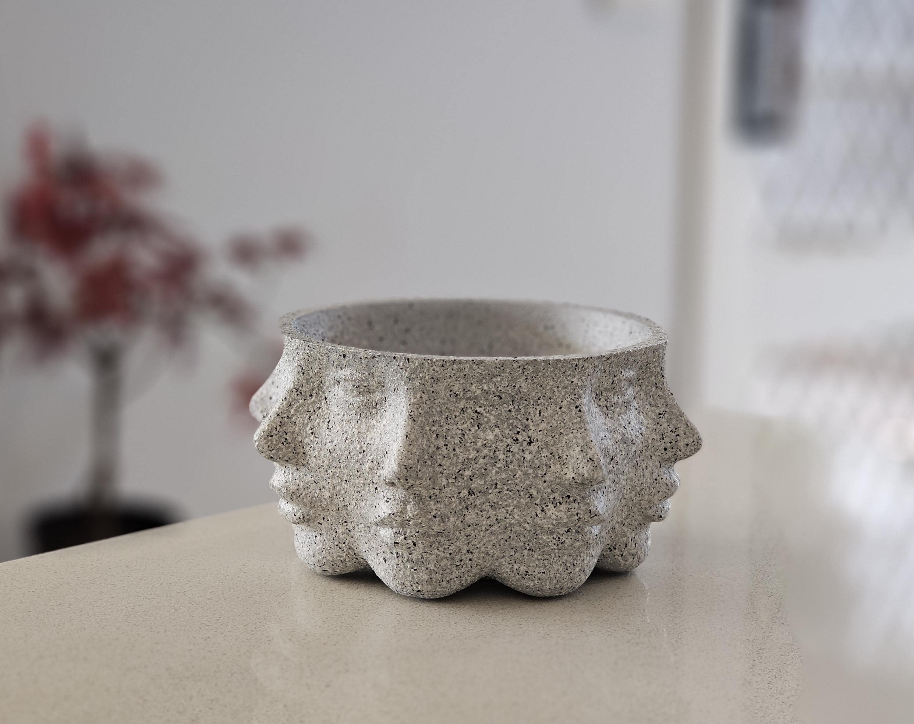 Vaso da Fiori Grigio Miscela di Fibre di Argilla e di Vetro ⌀ 41 cm Vari