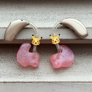 Hearing Aid Charms | Pocket Monster Hearing Aid Whimsy Set | Video Game | Hearing Aid Jewelry Earrings Accessories