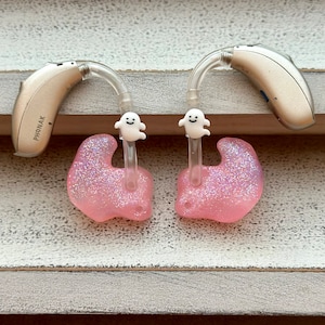 Hörgerät Charms | Geister Halloween Hörgerät Whimsy | Erwachsene Kinder | RIC HdO | Halloween | Schmuck | Ohrringe | Zubehör | Geschenk