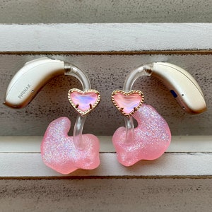 Hearing Aid Jewelry | Bauble Hearing Aid Whimsy | Adults Kids | RIC Wire | BTE Tube | Earrings | Accessories | Charms | Gift