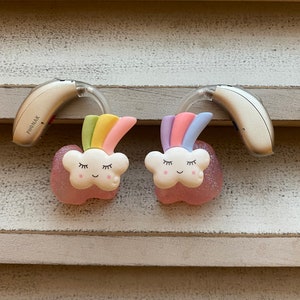 Hearing Aid Charms | Large Rainbow Whimsy Set | Hearing Aid Jewelry | Hearing Aid Earrings | Accessories