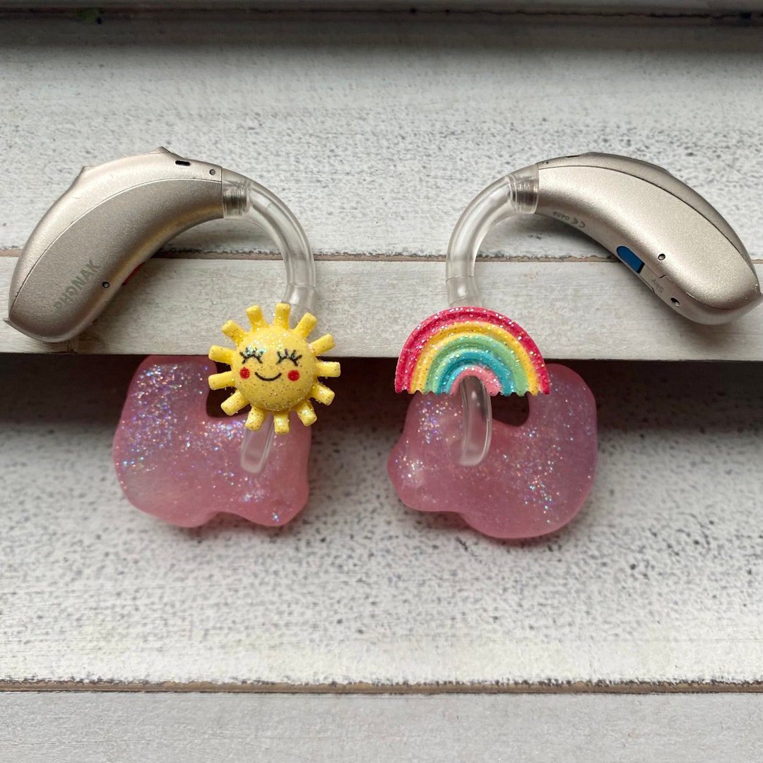 Hearing Aid Charms Lovely Day Sparkle Hearing Aid Whimsy Set Sunshine