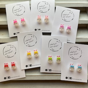 Hearing Aid Charms | Bunny Whimsy Set | Easter | Hearing Aid Jewelry | Hearing Aid Earrings | Accessories