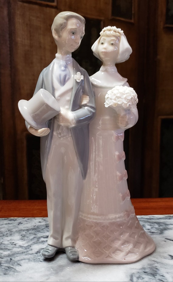 Vintage Lladro Porcelain Married Couple Wedding Bridal Etsy