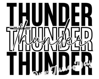 School Spirit PNG Thunder School Mascot Sublimation File, Instant Download, Digital File