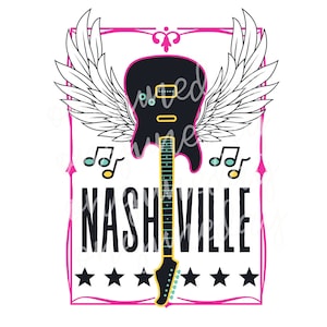 Nashville Sublimation File, Nashville PNG, Nashville Shirt PNG, Nashville Sublimation Download, Nashville Png File for Sublimate