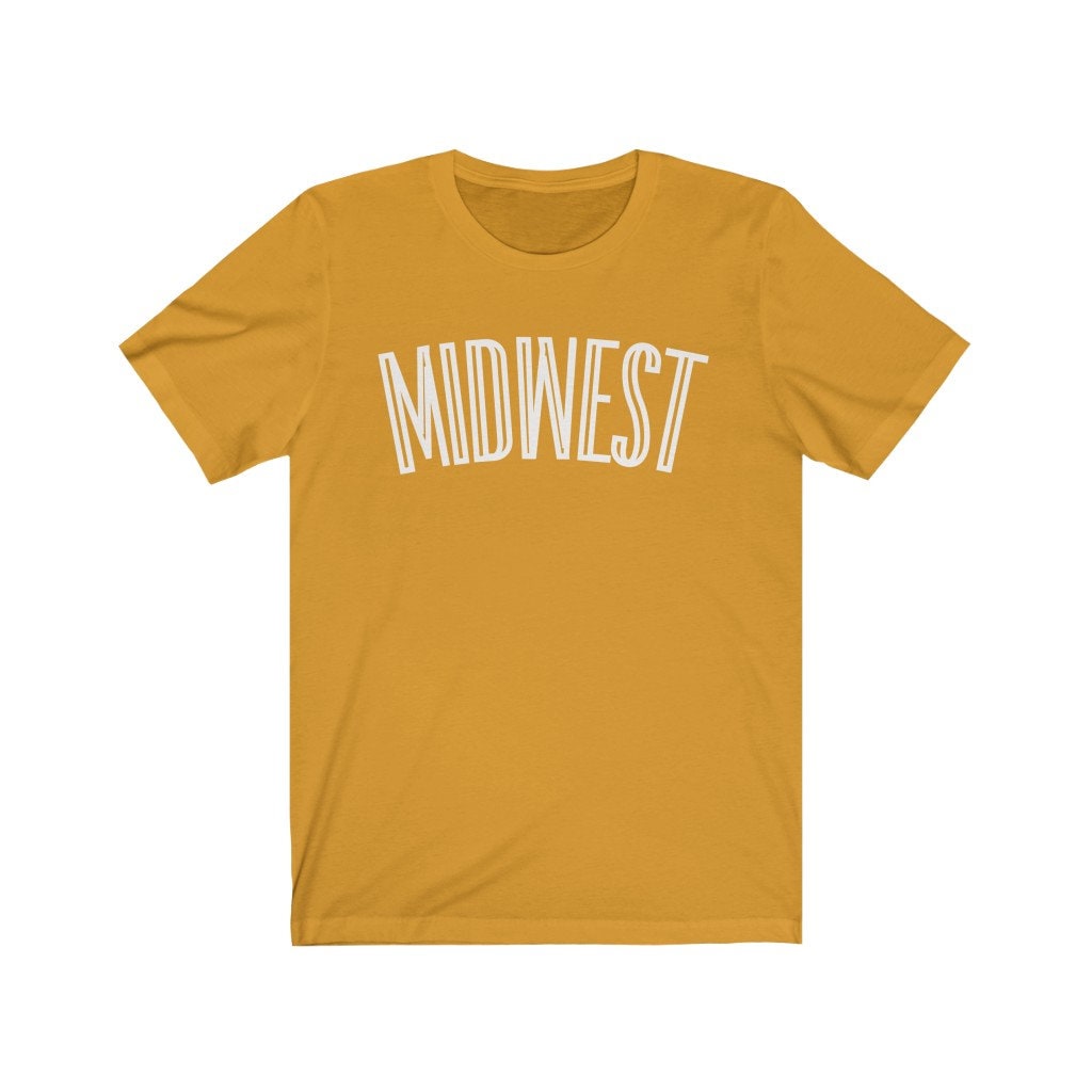 Midwest Graphic Tee Mustard T-Shirt for Woman Mustard Shirt | Etsy