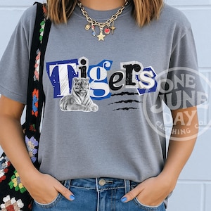 Tigers PNG | School Mascot Digital Download | Tiger Pride Clipart | Sublimation Design for Spirit Wear, Shirts, Teams, Sports Moms