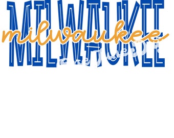 Milwaukee Baseball Sublimation File, Instant Download, Digital File, PNG