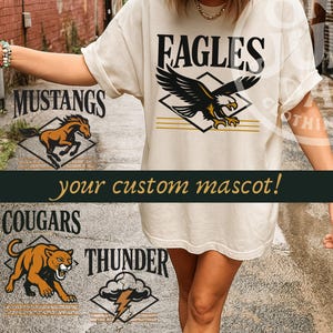 Custom School Spirit PNG | Stars, Mascot, Personalize, Customize | Sublimation | Instant Download | DIGITAL File | PNG file for sublimation