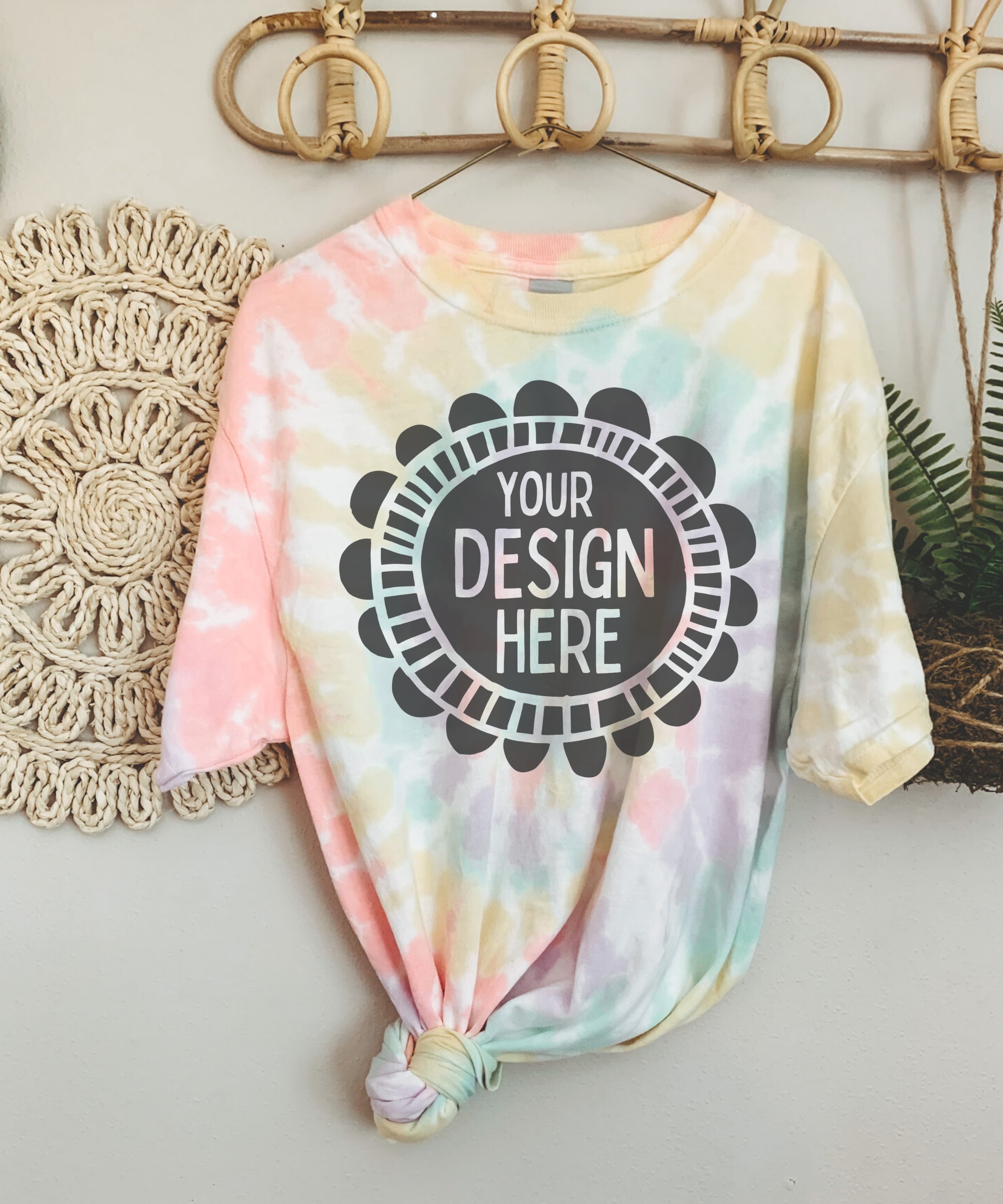 Drawing & Illustration Digital Gildan 5000 Tie Dye Shirt Mockup Hazy ...