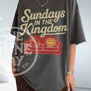 Sundays in the Kingdom Football Couch Graphic – Red & Gold Fan PNG Download - KC football PNG
