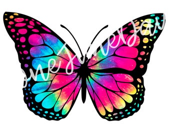 Tie Dye Butterfly PNG file, Instant Download, PNG file for Sublimate, Sublimation Files for Shirts, Butterfly Sublimate File