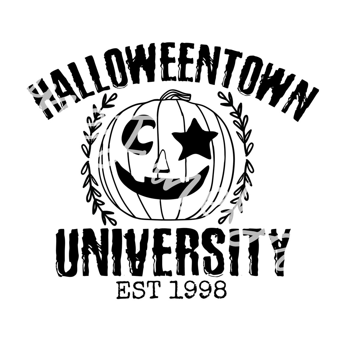 Halloween School Shirt PNG Halloweentown University PNG for | Etsy