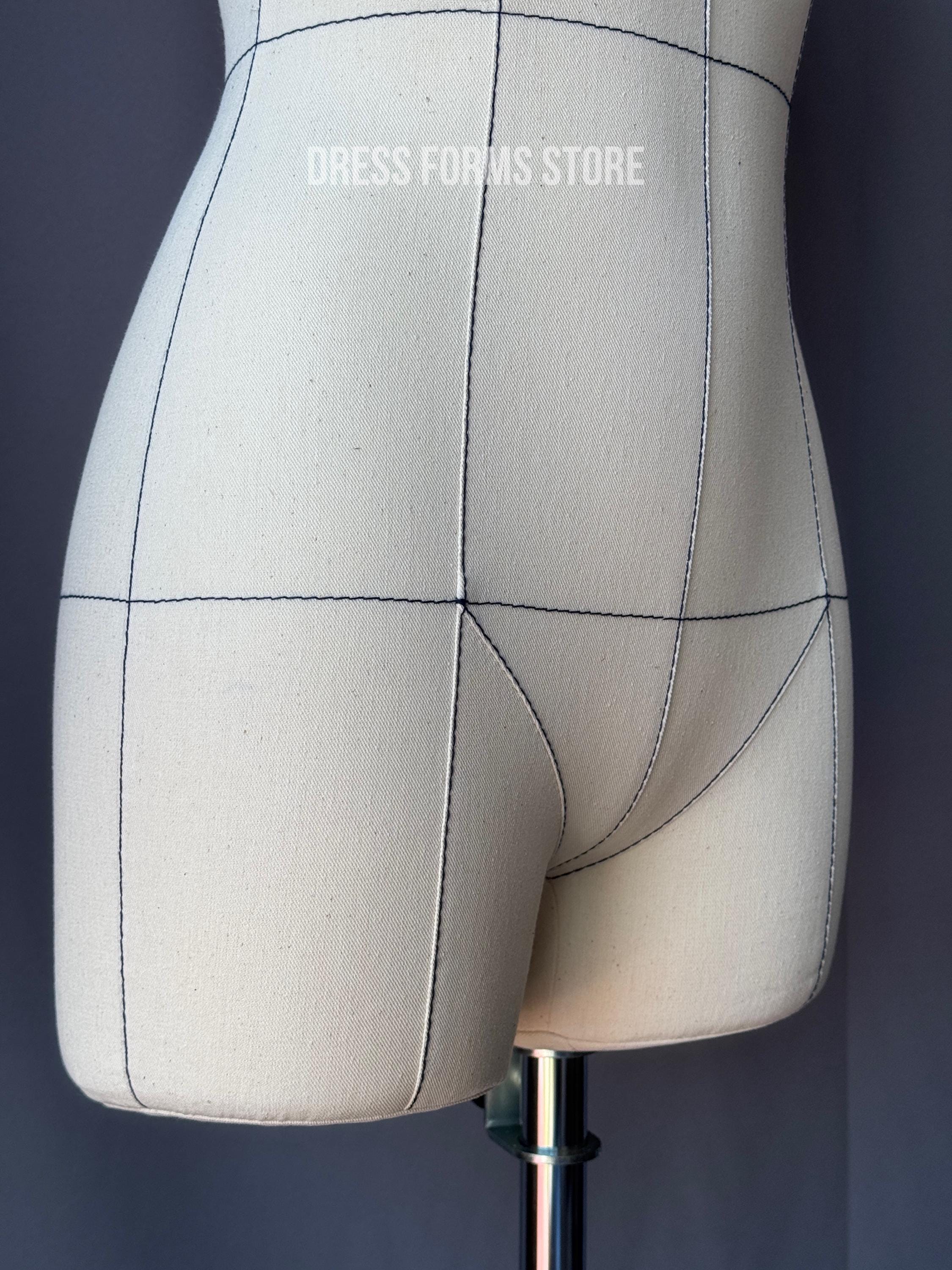 Slim Anatomical Dress Form With Construction Lines – Fully Pinnable ...