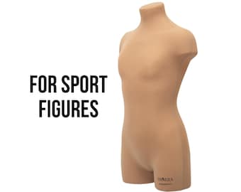 Iminera Sport dress form, mannequin for sewing leotards, pinnable torso, dressmaker's dummy