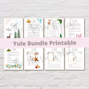 Yule Grimoire Collection. Wheel of the Year. Spell book. Spellbook. Book of shadows.
