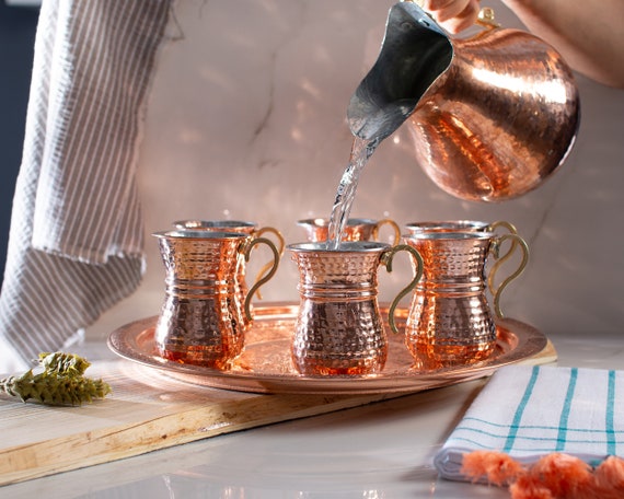 Etched Can-Can Pitcher Set, 7-pces
