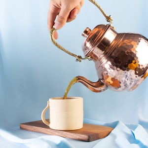 Hammered Antique Copper , Teapot Kettle , Stovetop Tea Pot, Turkish Copper Teapot , Handamde Copper Kettle , Vintage Style Copper Tea Kettle
