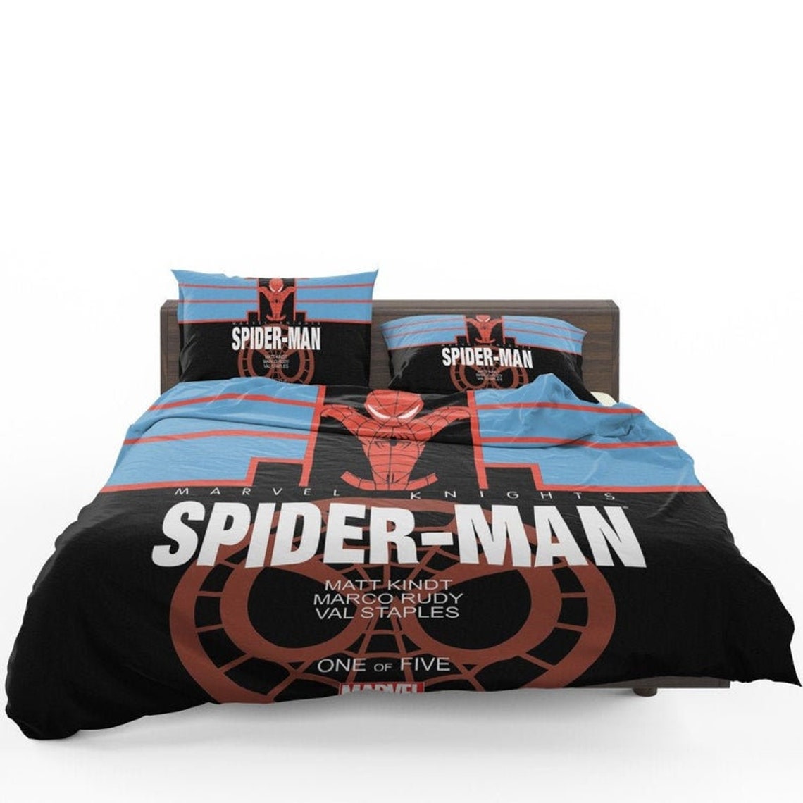Spiderman Bedding Sets Superhero Duvet Cover Set Bedding Etsy