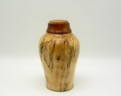 Medium Large Wood Urn - Urn For Ashes - Turned Wood Urn - Urn For Human Ashes