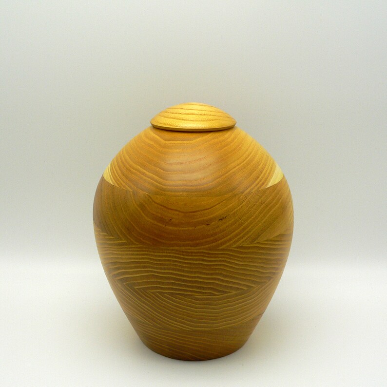 Acacia Wood Urn Hand Turned Wood Urn Urn for Human Ashes Etsy