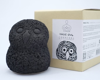 Chada Magic Owl, Activated Charcoal,Decorative Deodorizer for Your home, office with Powerful Activated Charcoal nationally freshen air