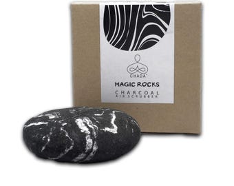 Chada Magic Rocks; No Chemicals,100% Activated Tropical Charcoal, Fragrance-Free Deodorizer, Natural Room Odor Eliminator,Absorb Smoke Smell