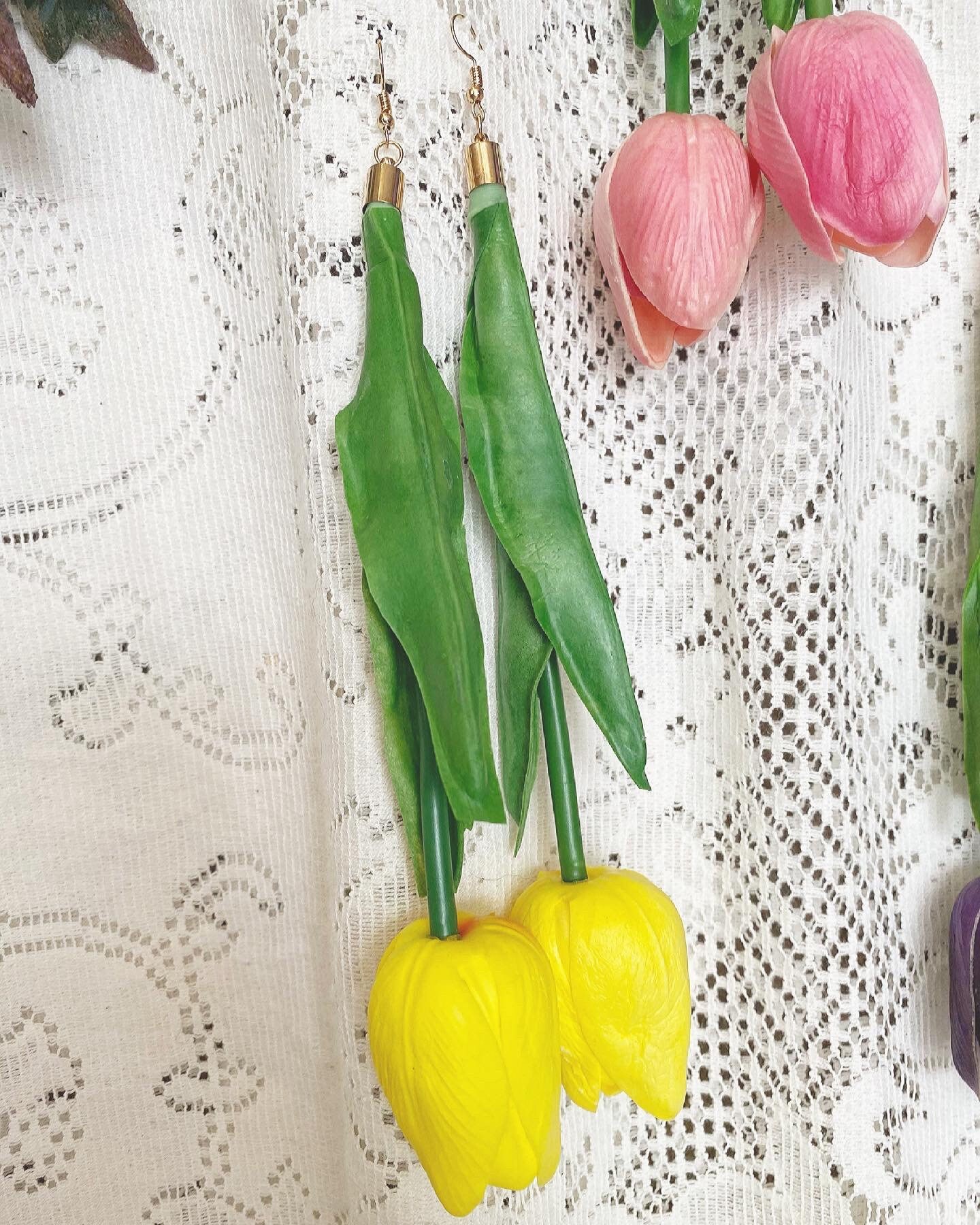 Tulip Earrings Etsy