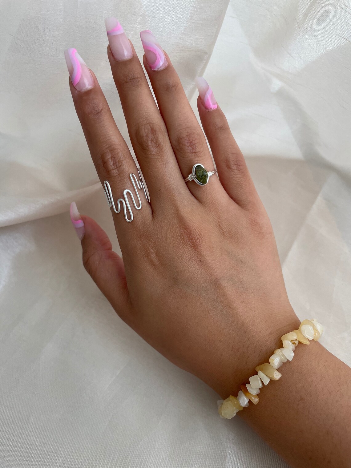 Drip Ring Abstract Ring Statement Ring Minimal Ring Etsy