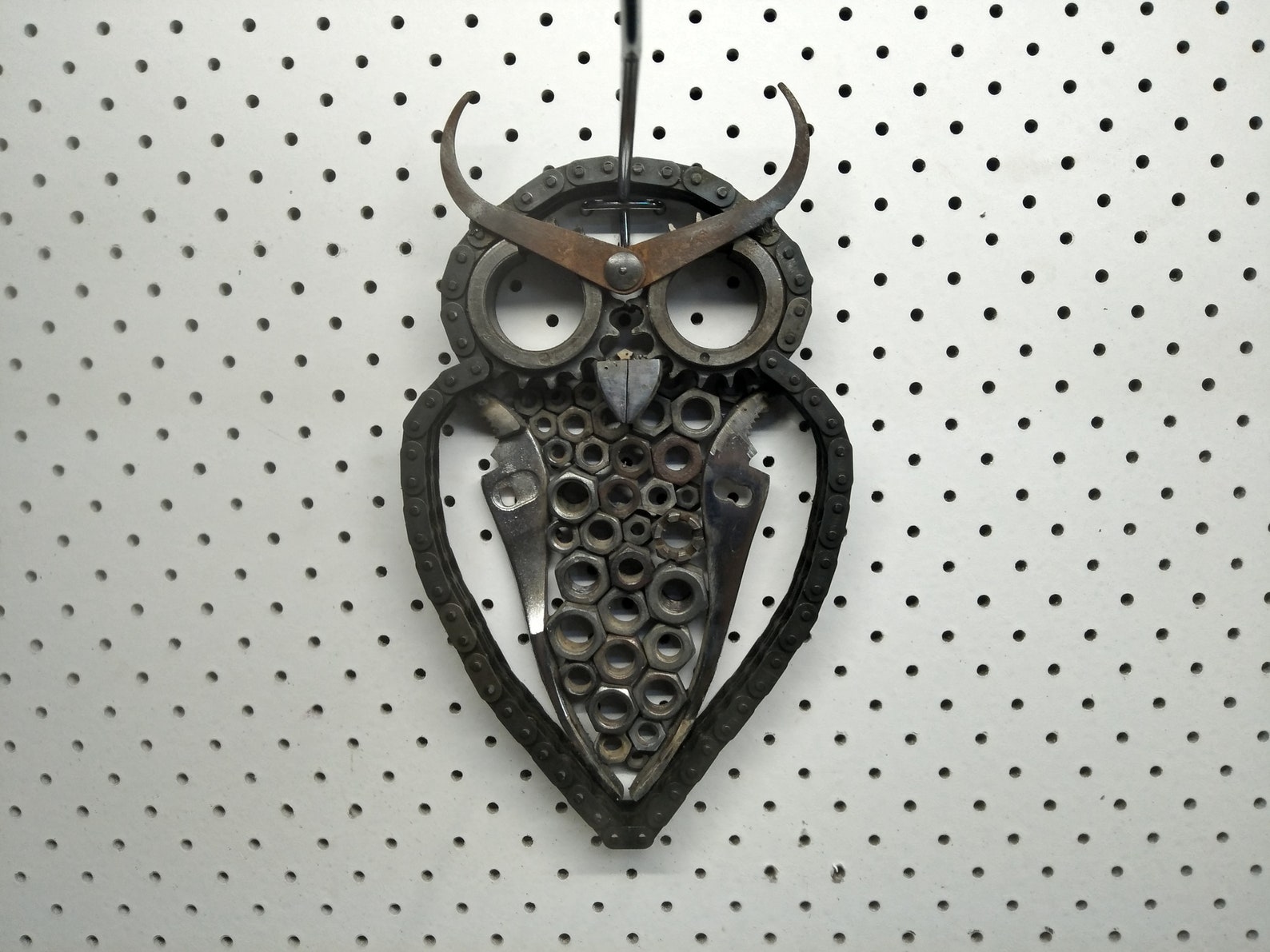 Metal Owl Wall Art Garden Art Etsy