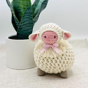 Handmade Crochet Amigurumi Chick, Lamb, Piggie, and Elephant - Cute Plush Animal Toys &  Nursery Decor, Gift for Baby Shower