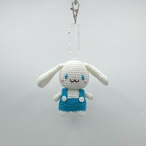 Handmade Crochet Character Keychain - Kawaii Amigurumi Plush Bag Charms - Cute Gifts for Fans