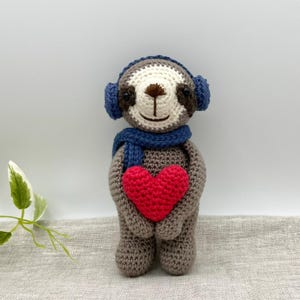 Handmade Crochet Stuffed Animal - Amigurumi Toy for Nursery, Baby Shower Gift, Animal Lover Gift, Fox, Sloth, Hippo Plush