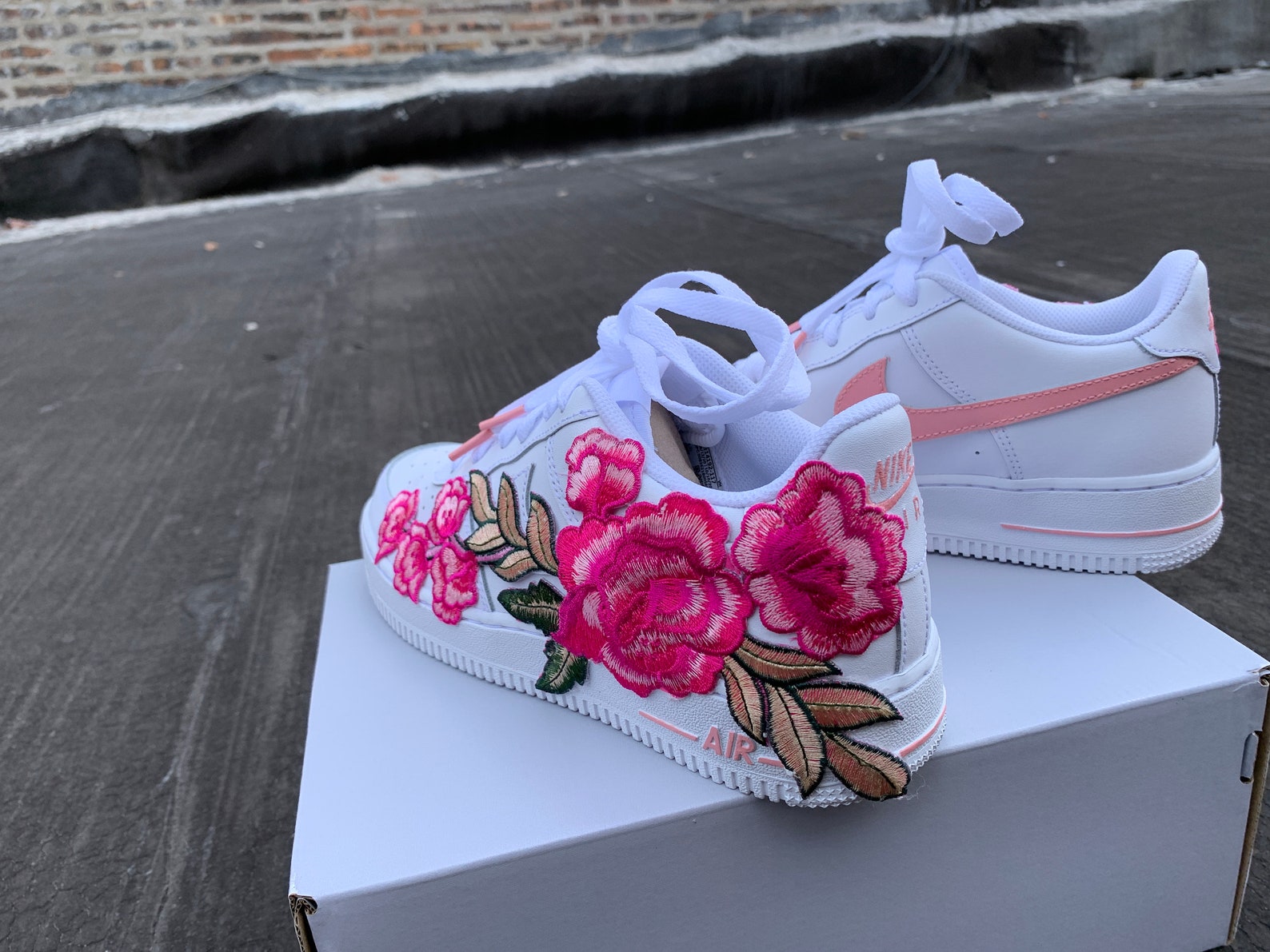 custom air force 1 rose