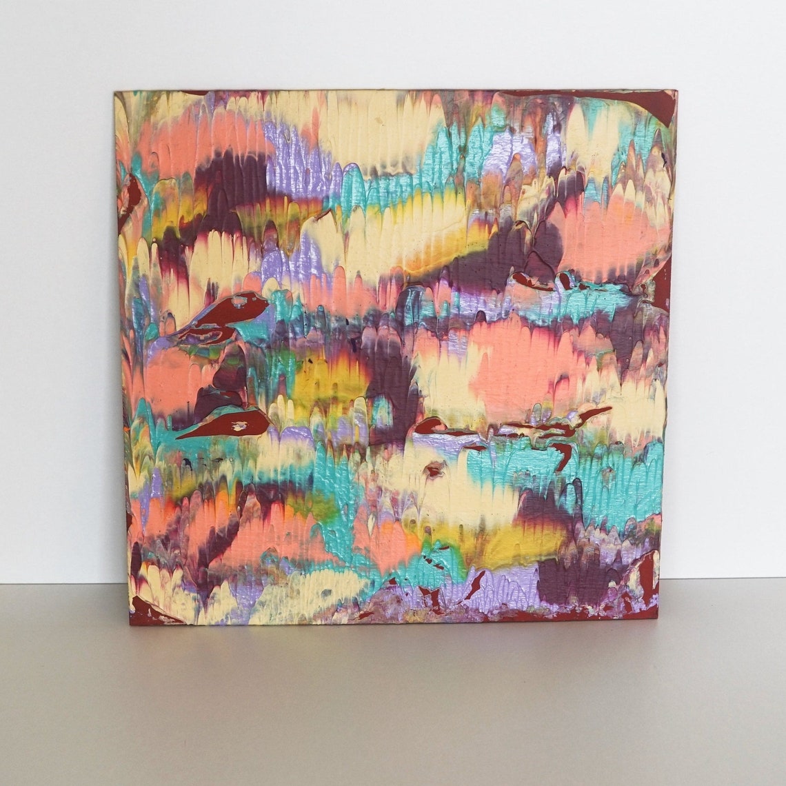 Abstract Artwork Acrylic Paint on Plywood Etsy