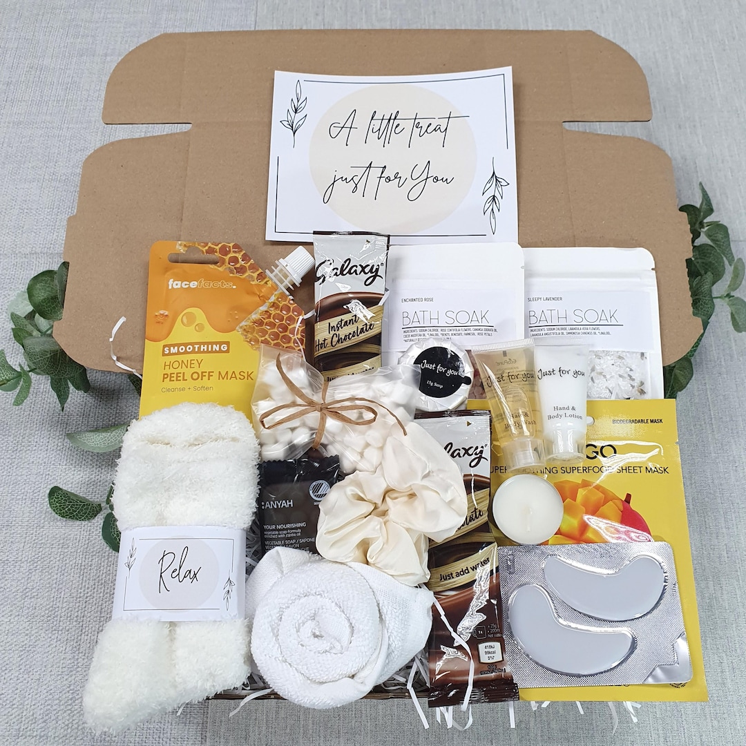 Pamper Gift Box, Pamper Gift Set, Pamper Hamper Spa Gift Box With ...