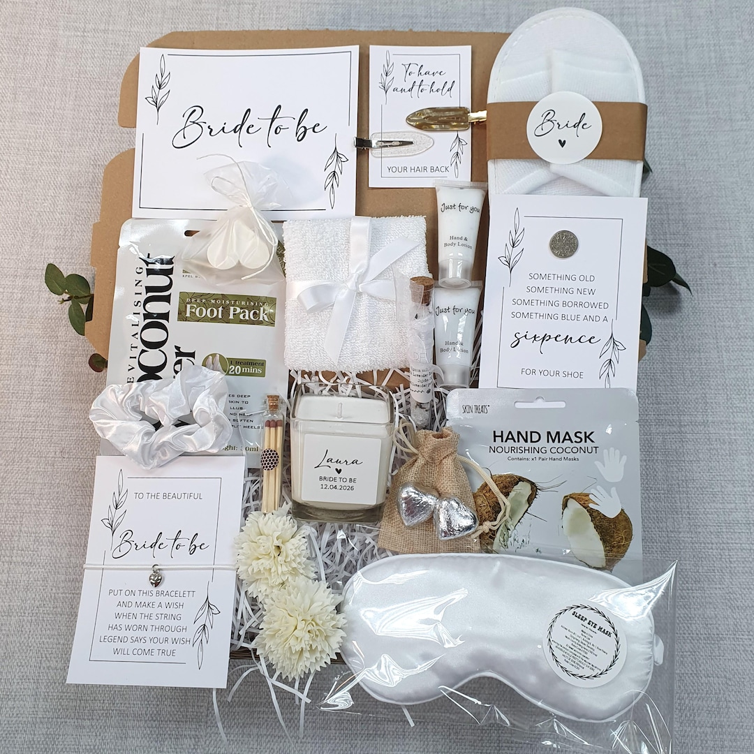 Bride to Be Gift : Pamper Hamper Spa Gift Box, Bridal Shower Gift ...