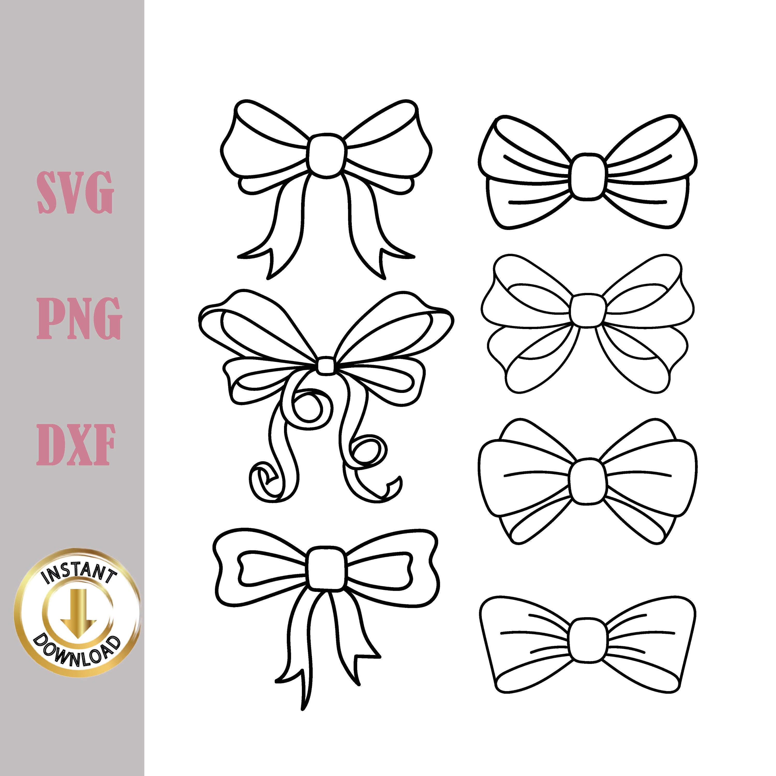 Line Cute Ribbon Bow Decoration Design Vector Illustration Royalty Free  SVG, Cliparts, Vectors, and Stock Illustration. Image 89916087.