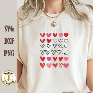Hearts Svg Png Dxf Bundle Heart Svg Heart Cricut Valentines - Etsy