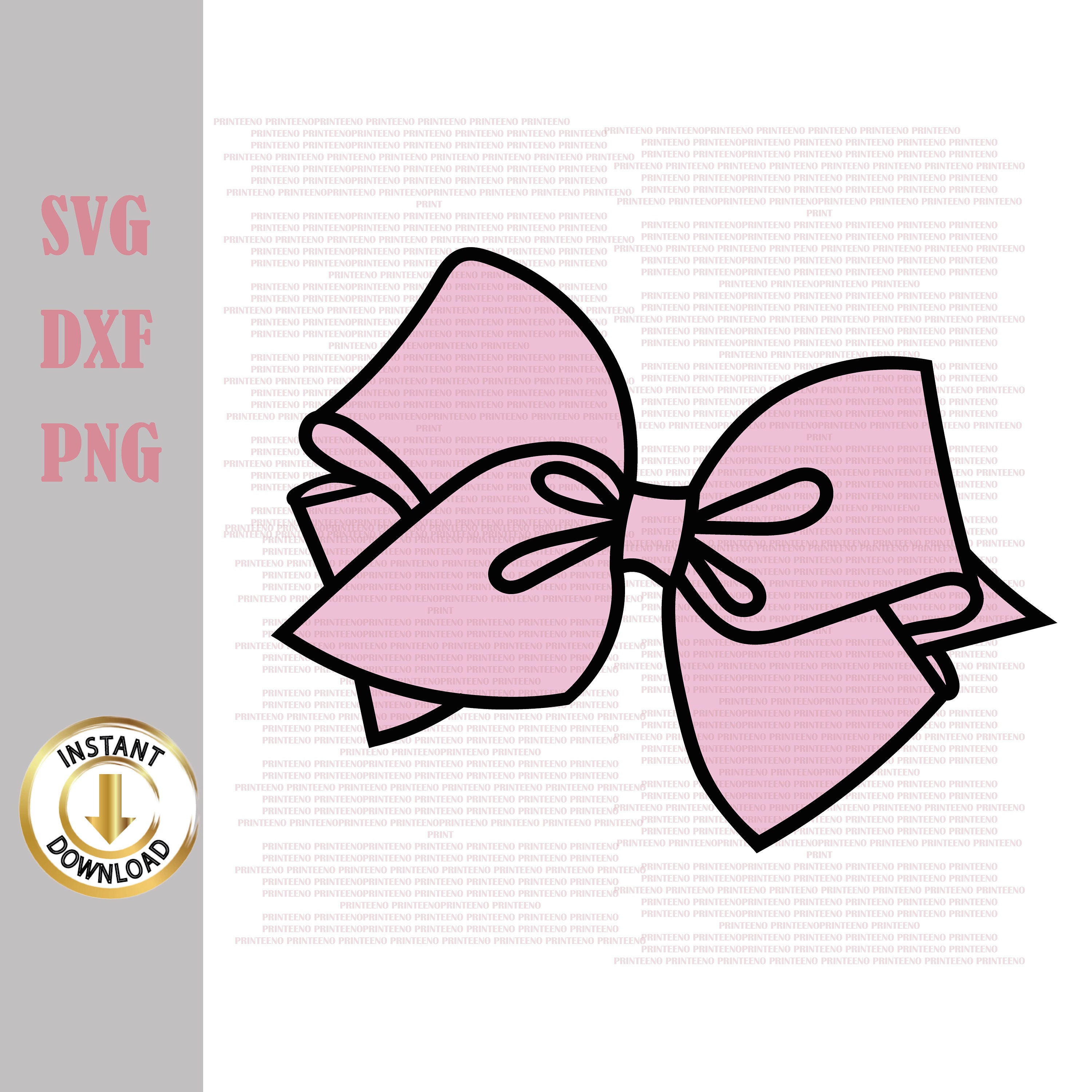 Pink Bow Svg Cut File Silhouette Clip Art Commercial Use Bow - Etsy