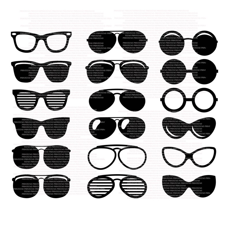 Sunglasses SVG Bundle Sunglasses SVG Sunglasses Clipart Etsy
