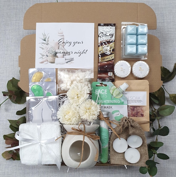 Pamper Hamper Gift Set Box with oil burner and wax melts