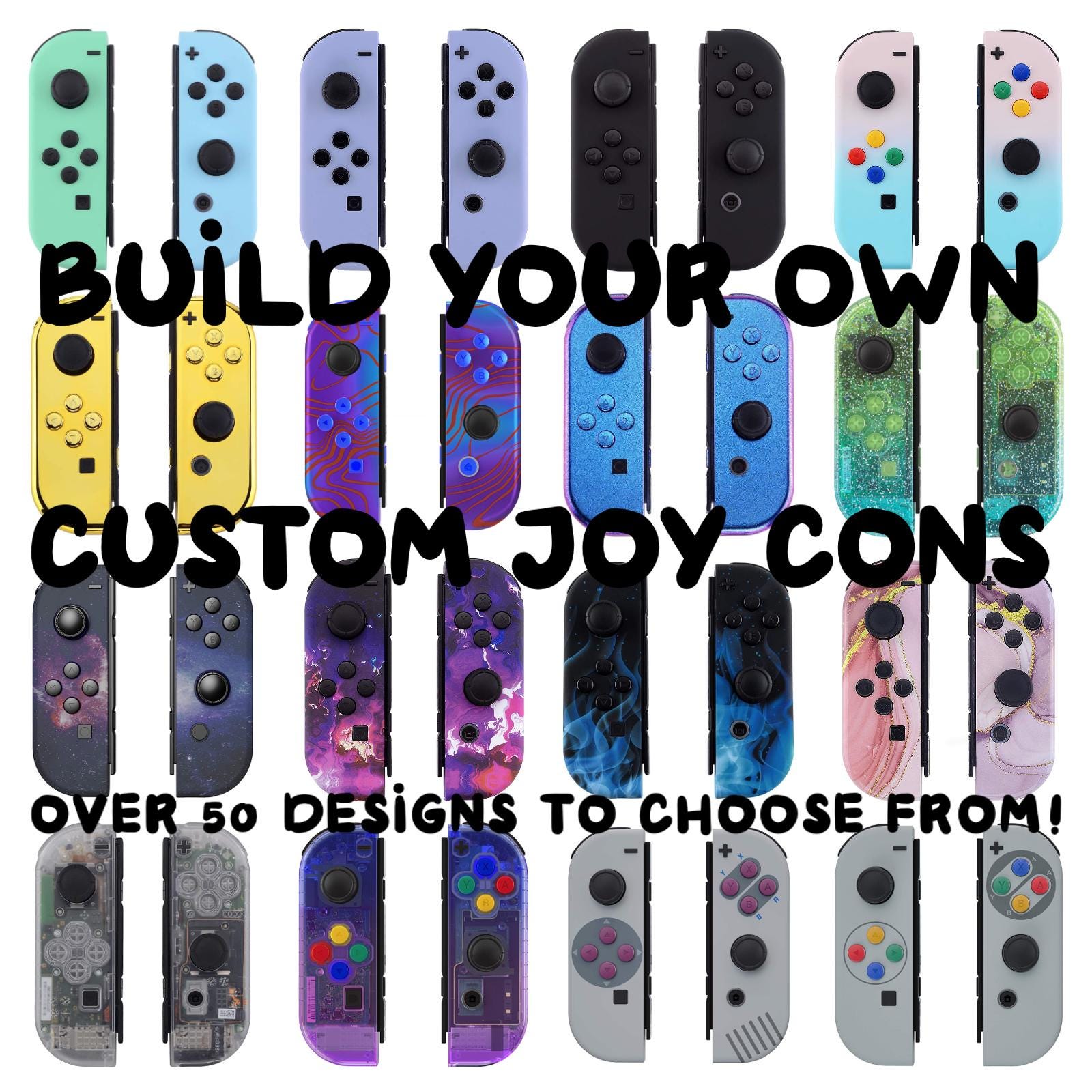 Nintendo Switch カスタマイズ Custom Nintendo Switch Joy Cons Color Shell D-pad LED Buttons