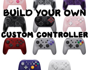 Custom Switch 2 Pro Controller Color Shell Buttons Gamer Cool Gift Clear GameCube NES Multi-Color SNES Pink Purple Red White